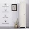 Costway Linen Tower Bathroom Storage Cabinet Tall Slim Side Organizer w/ Shelf White\ Black\Walnut